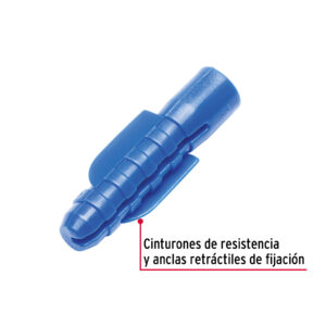 Bolsa con 20 taquetes de plastico 3/8', Fiero