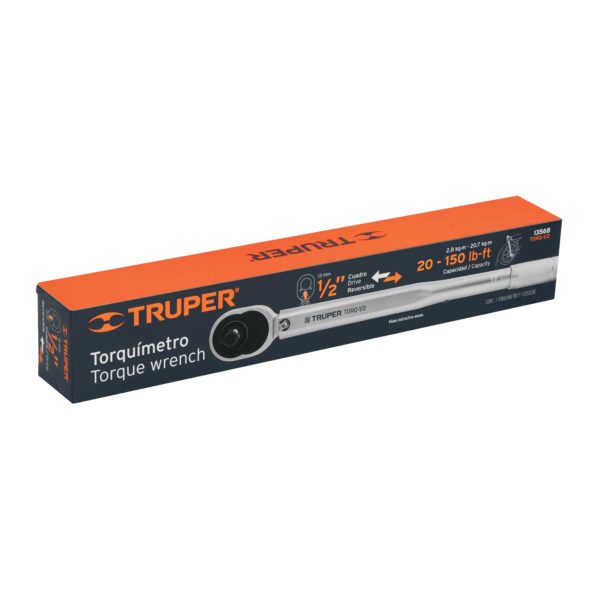Torquimetro de trueno, dos lecturas, para dados cuadro 1/2"