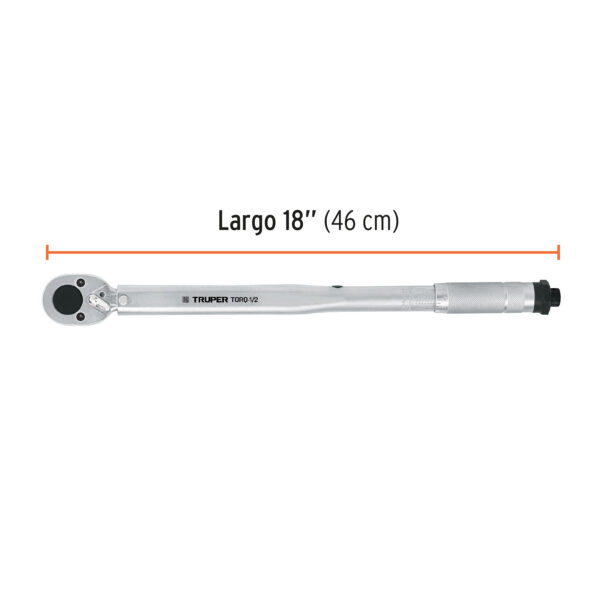 Torquimetro de trueno, dos lecturas, para dados cuadro 1/2"