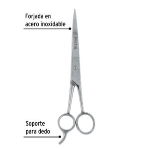 Tijera para estilista con gancho, 7-1/2", Pretul