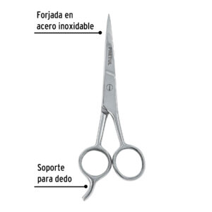 Tijera para estilista con gancho, 5-1/2", Pretul