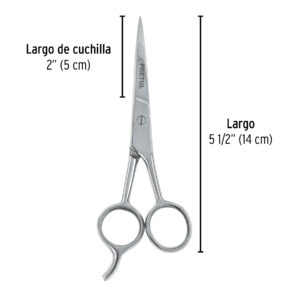 Tijera para estilista con gancho, 5-1/2
