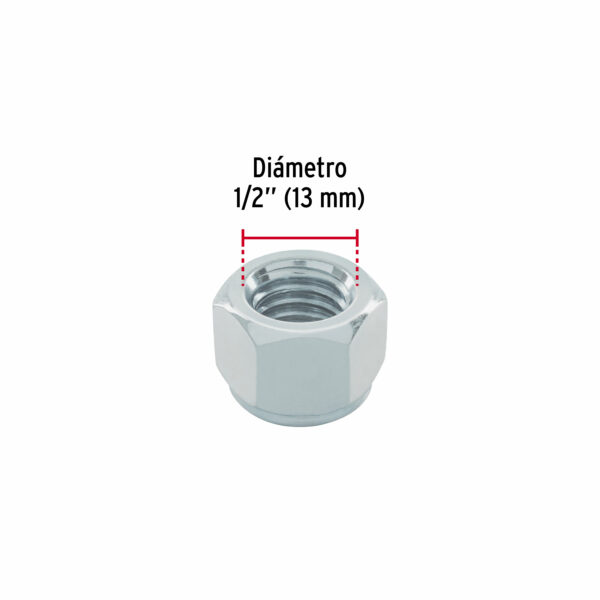 Bolsa con 50 tuercas de seguridad 1/2"