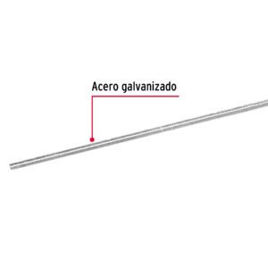 Varilla roscada, 1/4" x 1m