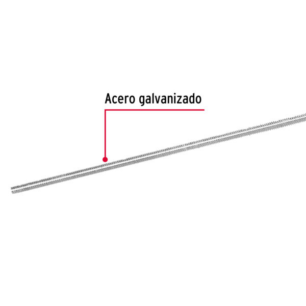 Varilla roscada, 1/4" x 1m