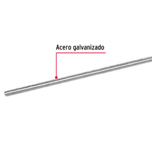 Varilla roscada, 3/8