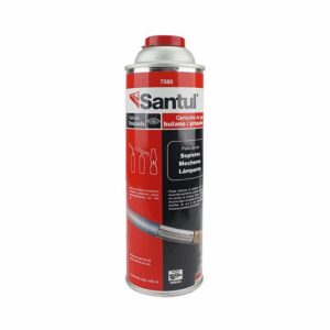 Lata de gas butano con valvula roscada