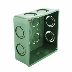 Caja Tipo Chalupa de Plastico de 4x4" de 1/2" - 3/4"