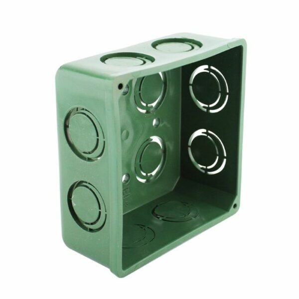 Caja Tipo Chalupa de Plastico de 4x4" de 1/2" - 3/4"