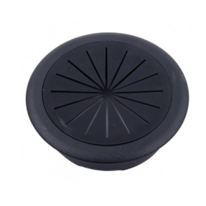 Domo Pasacables de plastico diametro 7cm Negro