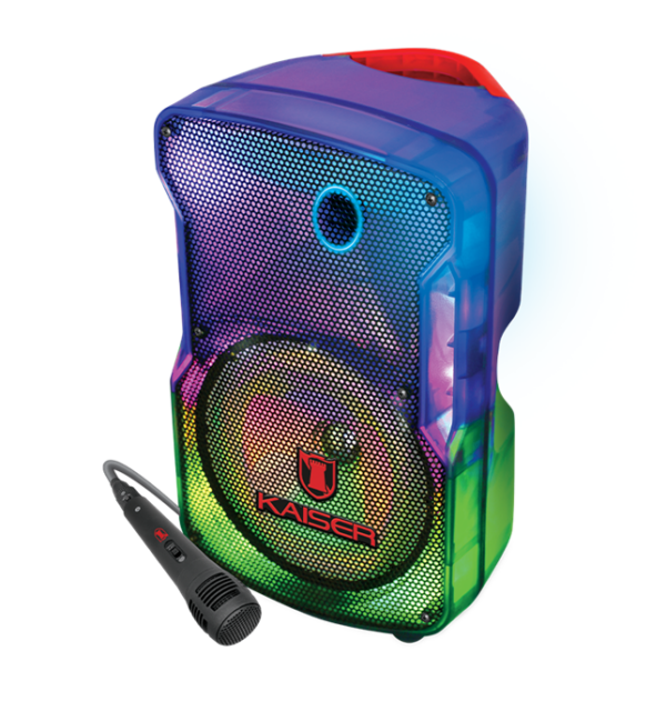 Bafle Kaiser 8" SemiTransparente Full Flame Lightning 6200w PMPO Ksr-Link
