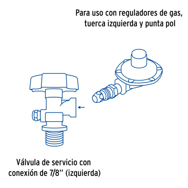 Cilindro portatil para gas LP, 30kg (66lb) Foset
