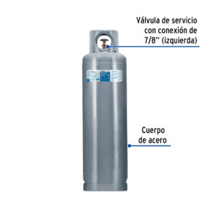 Cilindro portatil para gas LP, 30kg (66lb) Foset