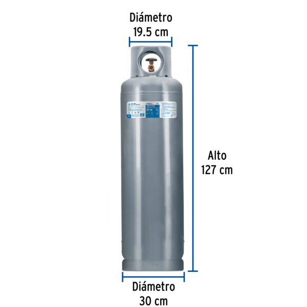 Cilindro portatil para gas LP, 30kg (66lb) Foset
