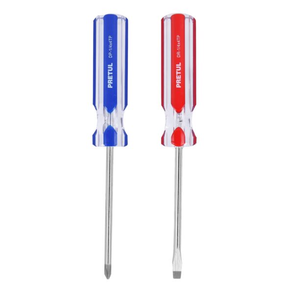 Par de desarmadores de 1/4" mango pvc