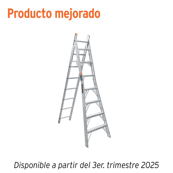 Escalera de combinacion, tipo ll, 15 escalones