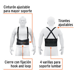 Faja con tirantes ajustables tercer cinturon talla chica