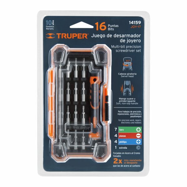 Desarmador de Precision con 16 puntas Intercambiables