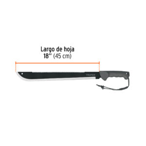 Machete doble filo, 18