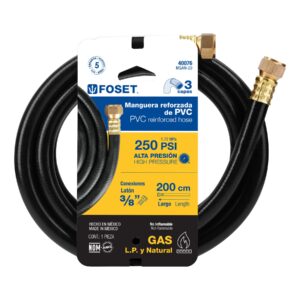 Manguera negra alta presion PVC 3/8