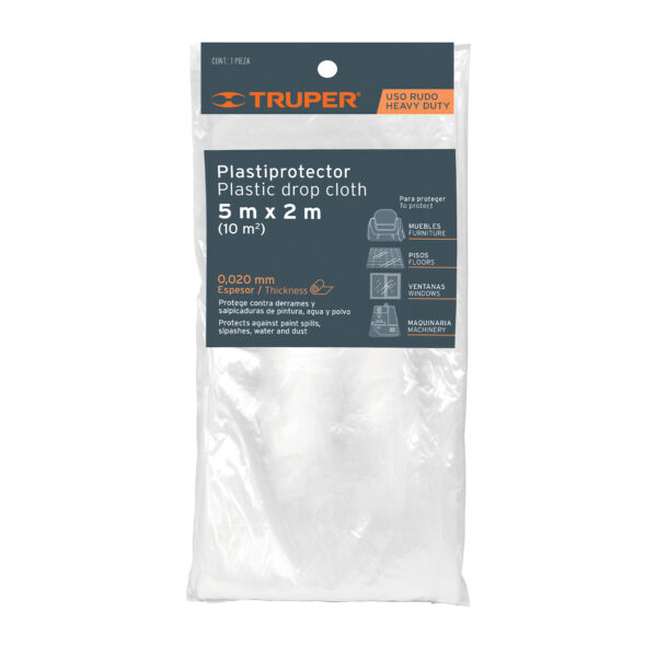 Plasti protector 10m2 uso rudo pintar 0.017mm