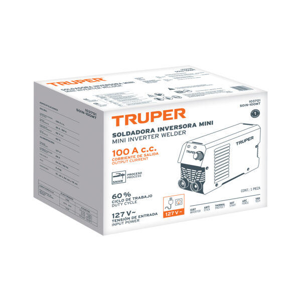 Mini soldadora inversora 100A, 127V, TRUPER