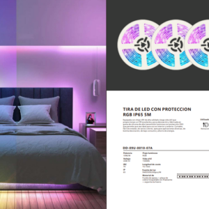 Tira Led RGB Exterior de 5m 5050 con Control Conexion USB