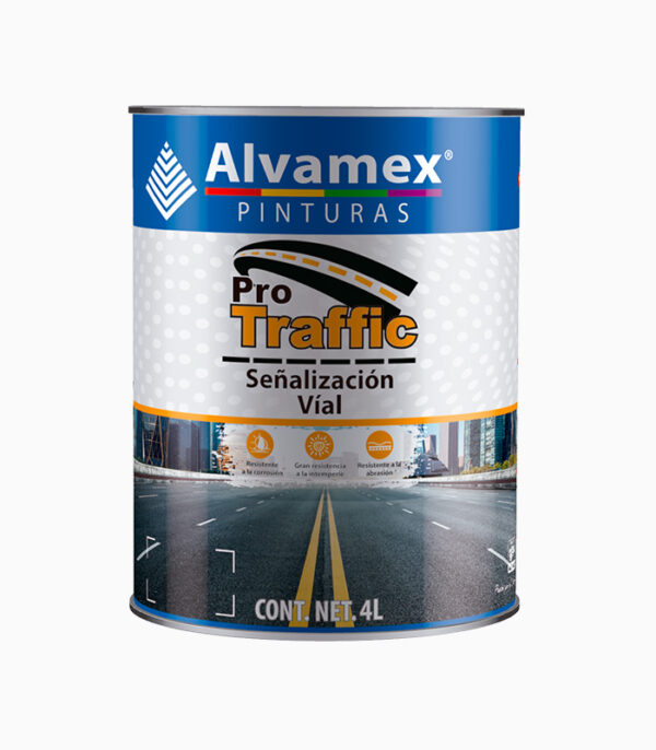 Galon Pintura para Trafico Color Amarillo 4L