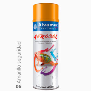 Pintura en aerosol Amarillo Seguridad Alvamex