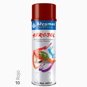 Pintura en aerosol Rojo Alvamex