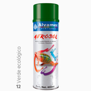 Pintura en aerosol Verde Ecologico Alvamex