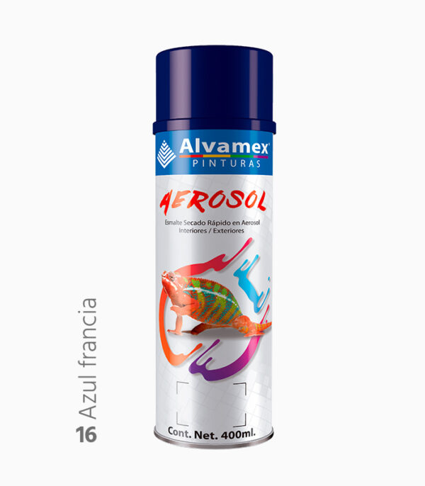 Pintura en aerosol Azul Francia Alvamex