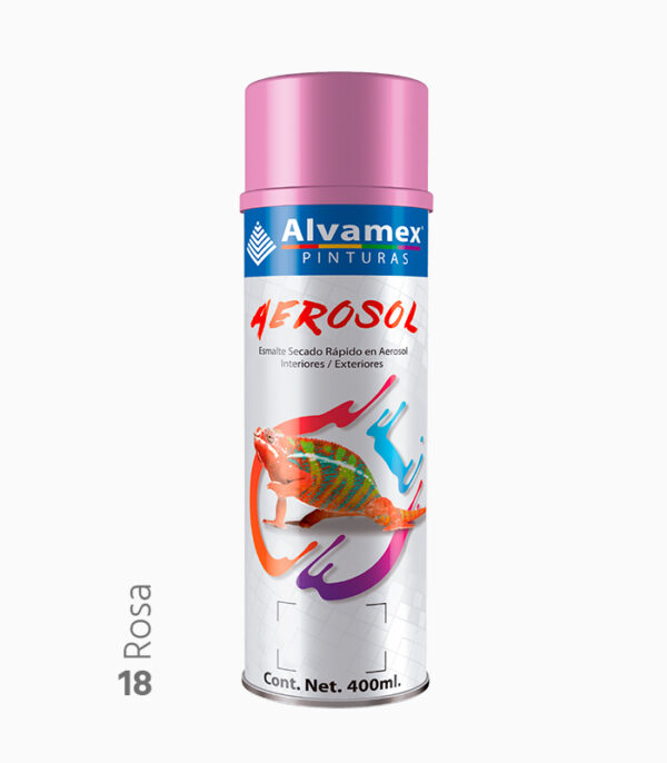 Pintura en aerosol Rosa Alvamex