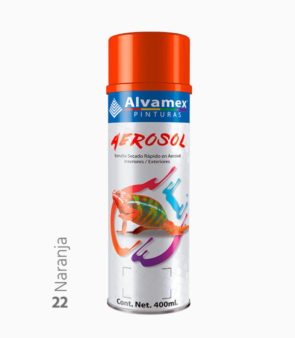 Pintura en aerosol Naranja Alvamex