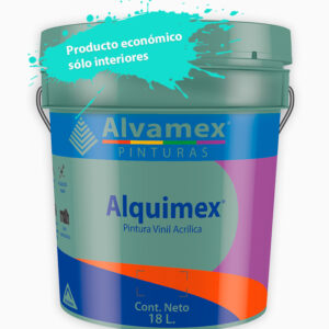 Cubeta Pintura Alquimex Economica Blanco 18L