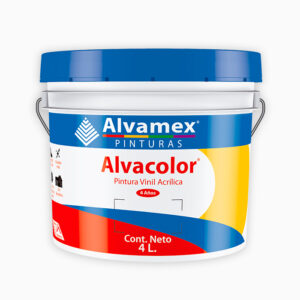 Galon Pintura Vinilica AlvaColor Blanco de 4L