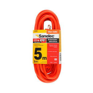 Extension electrica uso rudo 5m calibre 16