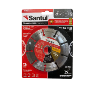 Disco de diamante 4-1/2" Pieda Concreto Piedra Corte Rapido Santul