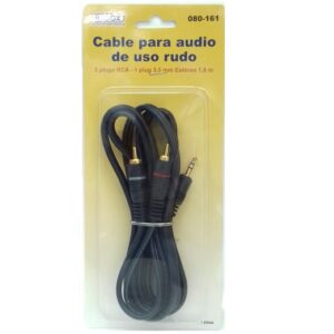 Cable Uso Rudo RCA a plug de 3.5mm de 1.8m