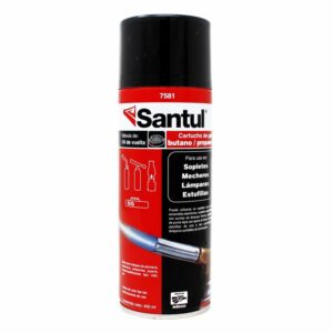 Lata de gas butano valvula 1/4 de vuelta