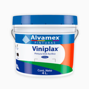 Galon Pintura Vinilica ViniPlax Negro 4L