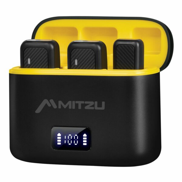 Set de 2 micrófonos de solapa lavalier Recargables USB Tipo C