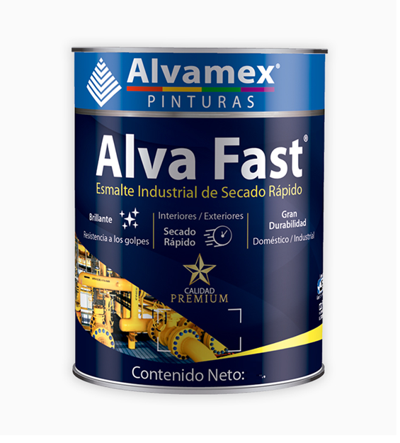 Litro Esmalte Azul Alva Fast