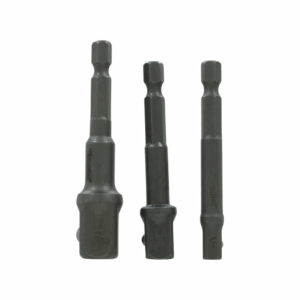 Juego de 3 adaptadores dados 1/4" 3/8" y 1/2" para Taladro 7cm