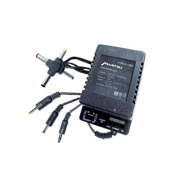 Eliminador multiple 1.5-12v 1A 1000mA de 7 conectores