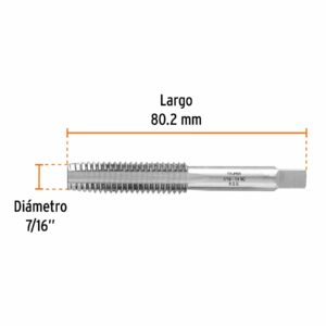 Machuelo semiconico 7/16" Cuerda Estandar Gruesa