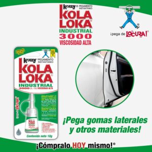 Pegamento Kola Loka Industrial 20grs Viscosidad Alta 3000
