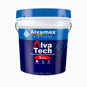Cubeta Alva Tech 5 años Blanco 19L Impermeabilizante