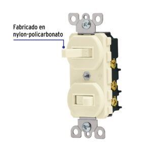 Interruptor duplex, linea Standard