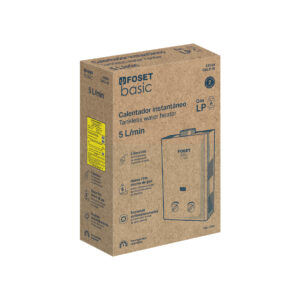 Calentador instantaneo, 5L, 1 servicio, gas LP, FOSET BASIC